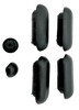 Toilet Seat Buffers Bumpers Replacement Black Plastic 6 Pack Noise Reducing WC