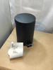 Bathroom Bin 3L Pedal Soft Close Black Metal Step Waste Bin Habitat Removable Liner