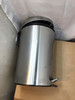 Pedal Bin 12L Stainless Steel Soft Close Chrome Bathroom Kitchen Habitat Waste Bin