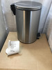 Pedal Bin 12L Stainless Steel Soft Close Chrome Bathroom Kitchen Habitat Waste Bin