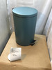 Pedal Bin 12L Teal Soft Close Steel Bathroom Kitchen Waste Bin Habitat Removable