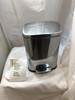 Bathroom Bin 5L Pedal Rectangular Chrome Stainless Steel Slim Waste Bin Dented
