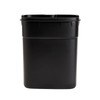 Bathroom Bin 5L Pedal Rectangular Chrome Stainless Steel Slim Waste Bin Dented