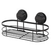 Shower Caddy Suction Cup Black Wire Basket No Drill Bathroom Storage Habitat