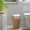 Toilet Roll Holder Storage Basket Bamboo Woven Natural Habitat 10 Rolls 40x30cm