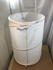 Laundry Basket 53L Pop Up White Foldable Hamper Storage Bin Habitat Essentials
