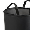 Laundry Basket 60L Black Pop Up Foldable Hamper Storage Bin Habitat 53x35cm