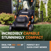 Cordless Lawnmower Grass Trimmer Set 34cm 40V 2 Batteries Charger WORX WG927E