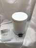Bathroom Bin 3L Pedal Soft Close Matt White Metal Step Waste Bin Habitat