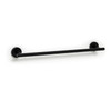 Towel Rail Wall Mounted Matt Black 50cm Metal Bathroom Towel Bar Habitat