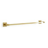 Towel Rail Wall Mounted Brushed Gold 62cm Metal Bathroom Towel Bar Habitat