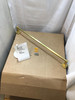 Towel Rail Wall Mounted Brushed Gold 62cm Metal Bathroom Towel Bar Habitat
