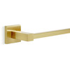Towel Rail Wall Mounted Brushed Gold 62cm Metal Bathroom Towel Bar Habitat