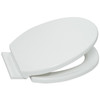 Toilet Seat White Soft Close Antibacterial Quick Release Top Fix Habitat Adjustable
