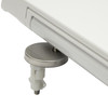 D Shaped Toilet Seat White Soft Close Quick Release Top Fix Adjustable Habitat