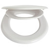 Family Toilet Seat White Soft Close Quick Release Top Fix Adjustable Habitat