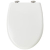 Family Toilet Seat White Soft Close Quick Release Top Fix Adjustable Habitat