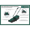 Electric Lawnmower 1200W 32cm Corded Rotary Mower 33L Grass Box McGregor