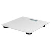 Digital Bathroom Scales 150kg White Tempered Glass LCD Weight Scale Habitat