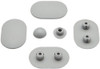 Toilet Seat Buffers Deep Bumpers Replacement White Plastic 6 Pack Type 3 WC