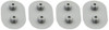 Toilet Seat Buffers Deep Bumpers Replacement White Plastic 6 Pack Type 3 WC