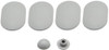 Toilet Seat Buffers Deep Bumpers Replacement White Plastic 6 Pack Type 3 WC
