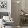 Floor Lamp Brass Father Child Uplighter Adjustable Reading Light Habitat 178cm