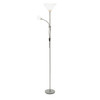 Floor Lamp Silver Father Child Uplighter Adjustable Reading Light Habitat 178cm