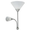 Floor Lamp Silver Father Child Uplighter Adjustable Reading Light Habitat 178cm