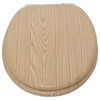 Toilet Seat Natural Wood Soft Close Tongue Groove Moulded Wood Habitat Adjustable