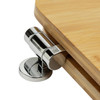 Toilet Seat Bamboo Soft Close Natural Wood Adjustable Chrome Hinges Habitat