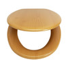 Toilet Seat Pine Effect Natural Moulded Wood Adjustable Hinges Habitat Bathroom