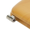 Toilet Seat Pine Effect Natural Moulded Wood Adjustable Hinges Habitat Bathroom