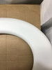 Wooden Toilet Seat White Soft Slow Close Solid Wood Adjustable Habitat Antibacterial