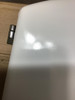 Toilet Seat White Moulded Wood Adjustable Aluminium Hinges Bottom Fix