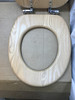 Toilet Seat Natural Wood Soft Close Tongue Groove Moulded Wood Habitat Adjustable