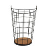 Toilet Roll Storage Basket Black Wire Metal Bathroom Holder Habitat Holds 10 Rolls