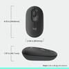 Wireless Bluetooth Mouse Silent Multi Device Graphite Logitech POP SmartWheel