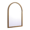 Wall Mirror 70x50cm Arched Mango Wood Natural Frame Habitat 1 Hanger Missing