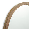 Wall Mirror 70x50cm Arched Mango Wood Natural Frame Habitat 1 Hanger Missing