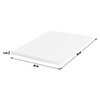 Travel Cot Mattress 95x65cm Baby Toddler Hypoallergenic Washable Cover Cuggl