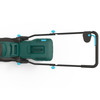 Cordless Lawnmower 36V 34cm Grass Trimmer 2 Batteries McGregor MCLLM3634
