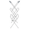 Clothes Airer 14m 3 Tier Indoor Folding Laundry Dryer Silver Steel Habitat