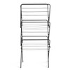 Clothes Airer 14m 3 Tier Indoor Folding Laundry Dryer Black Steel Habitat