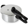 Pressure Cooker 4L Aluminium Induction Hob Steamer Basket Tower Compact Used