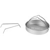 Pressure Cooker 4L Aluminium Induction Hob Steamer Basket Tower Compact Used