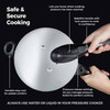 Pressure Cooker 4L Aluminium Induction Hob Steamer Basket Tower Compact Used