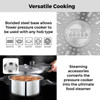 Pressure Cooker 4L Aluminium Induction Hob Steamer Basket Tower Compact Used