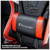 Gaming Chair Red Faux Leather Adjustable Swivel Office PC X Rocker Agility Esport