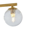 Ceiling Light 4 Light Flush Brushed Brass Opal Glass G9 Modern Chuck Habitat